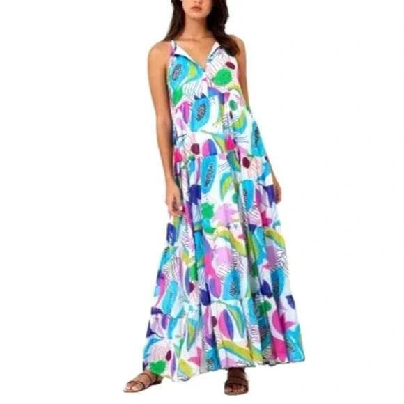 Oliphant Multicolor Maxi Dress - Picture 1 of 6